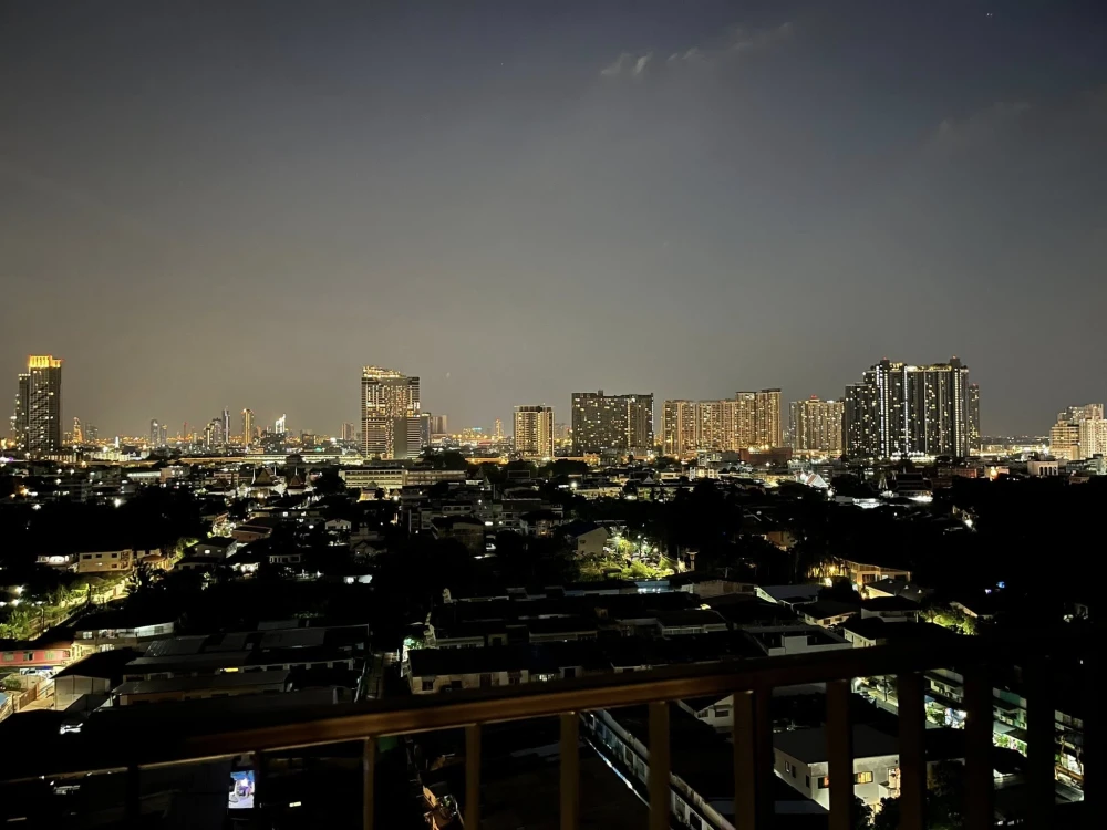 For rent: Supalai Lite Tha Phra-Wongwian Yai, ready to move in, fully furnished, high floor. Just bring your personal belongings and move in!