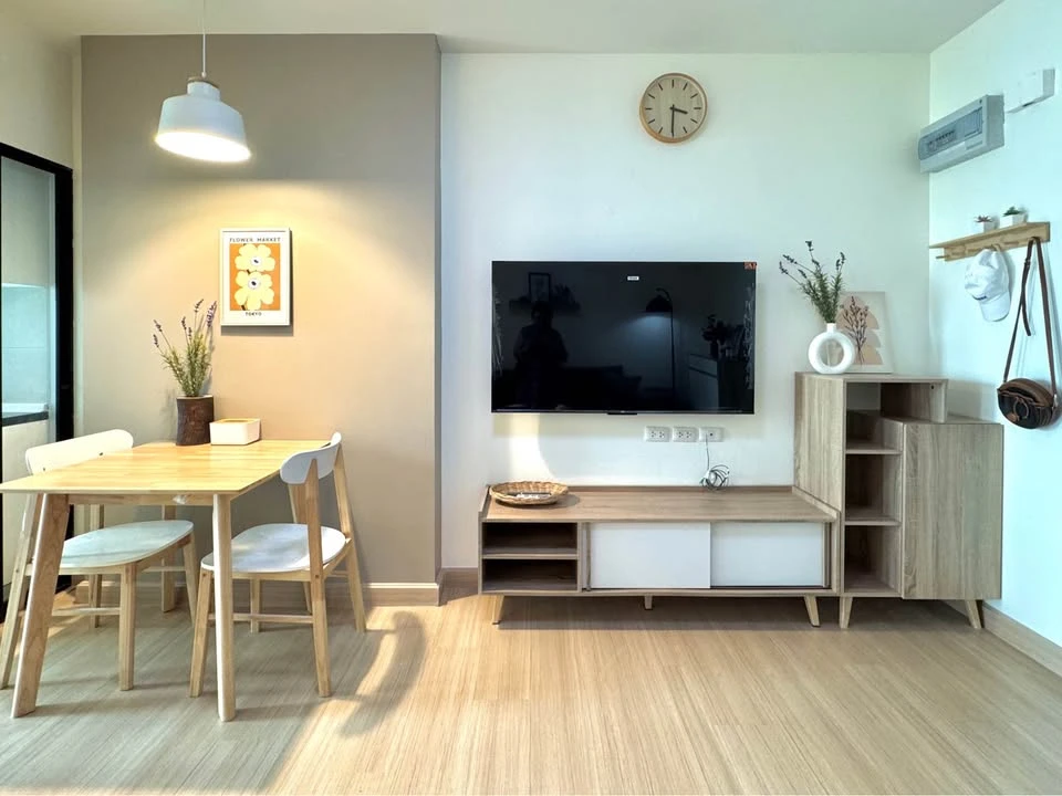 ให้เช่า Supalai Loft @ Talat Phlu Station ห้องน่าอยู่ ตกแต่งคุมโทน มาพร้อมเฟอร์ครบครัน รีบจองเลย