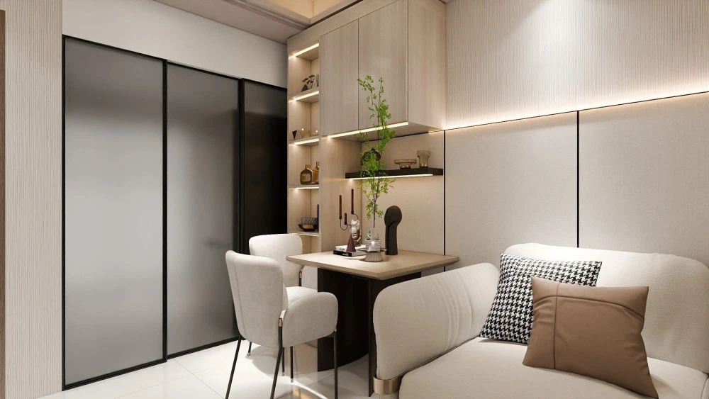 For rent: Supalai Oriental Sukhumvit 39, beautifully furnished with built-in furniture, 16th floor, unobstructed city view of Asoke. Book now!