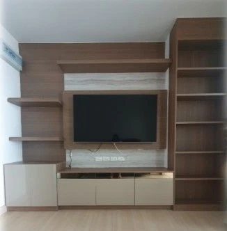 For rent: SUPALAI PARK TALAT PHLU STATION, corner unit, fully furnished with complete amenities. Just bring your belongings and move in!
