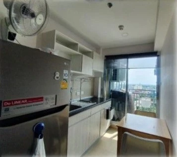 For rent: SUPALAI PARK TALAT PHLU STATION, corner unit, fully furnished with complete amenities. Just bring your belongings and move in!