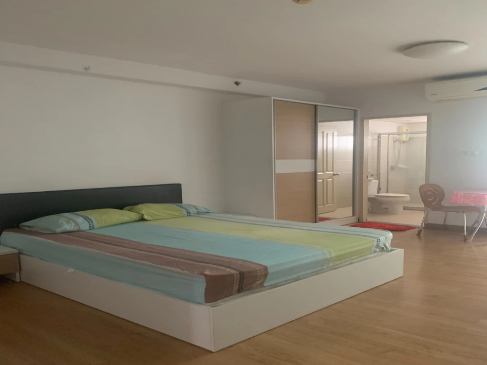 For rent Supalai Park Tiwanon, 5th floor, spacious room, fully furnished, just bring your bags and move in. Book now, don't miss out.
