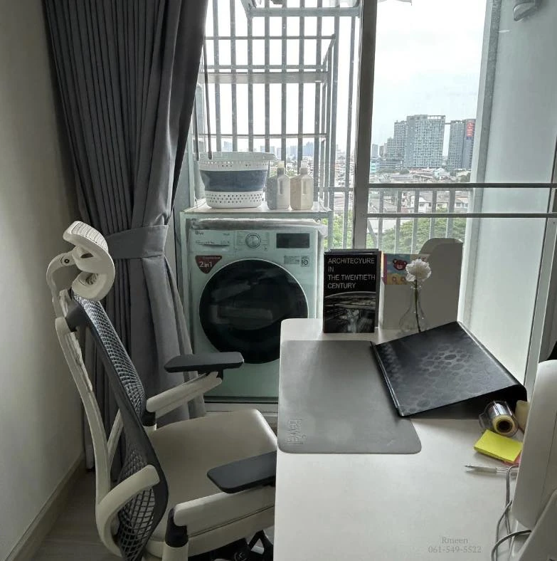 Supalai Park, Fai Chai Intersection, for rent, separate room, furniture + electrical appliances, ready to move in immediately.