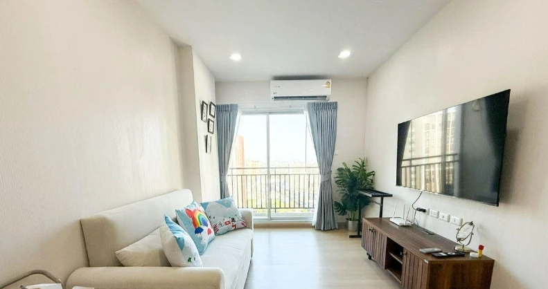 For rent: Supalai Veranda Phasi Charoen Station, 29th floor, fully furnished, very livable. Book now!