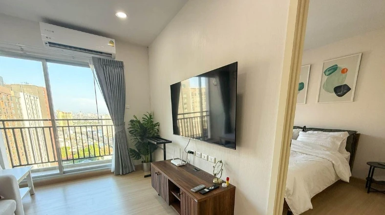 For rent: Supalai Veranda Phasi Charoen Station, 29th floor, fully furnished, very livable. Book now!