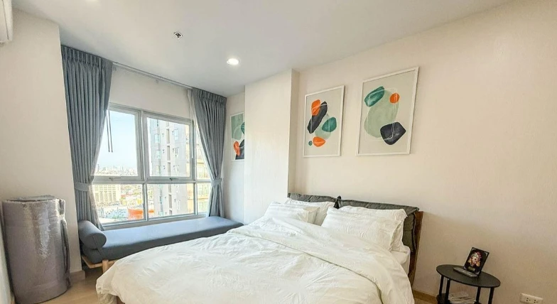 For rent: Supalai Veranda Phasi Charoen Station, 29th floor, fully furnished, very livable. Book now!