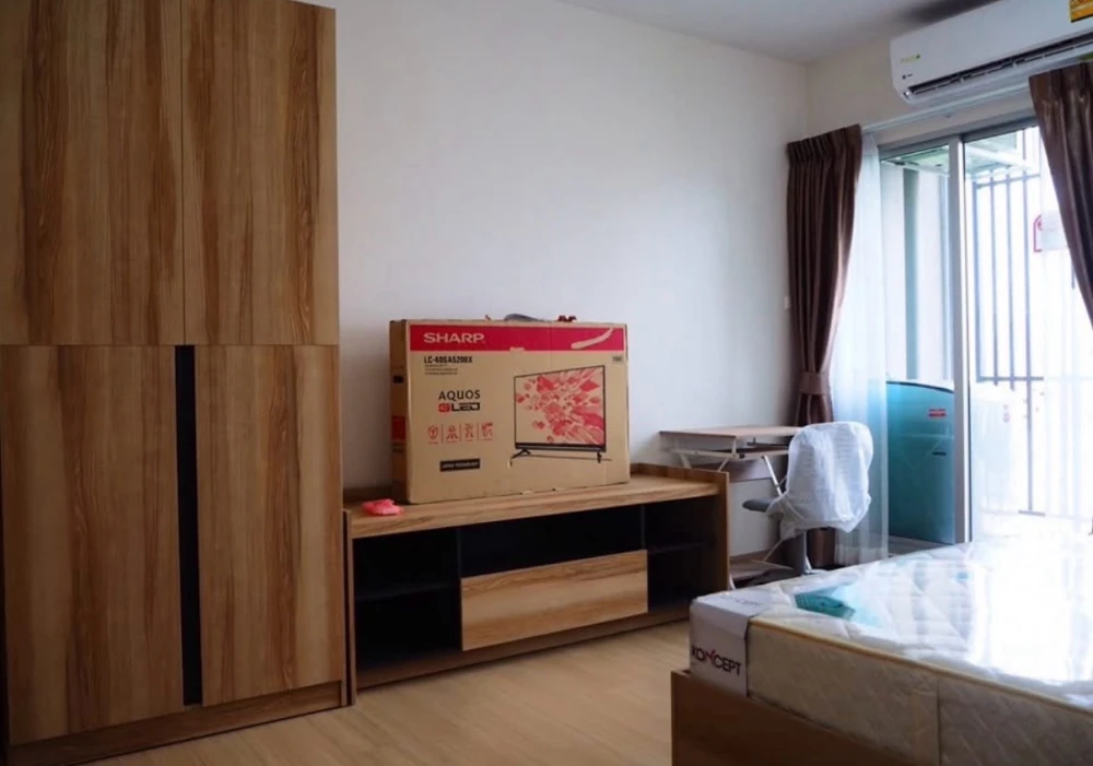 For rent: Supalai Veranda Rama 9, 10th floor, fully furnished, ready to move in. Book now, don't wait!