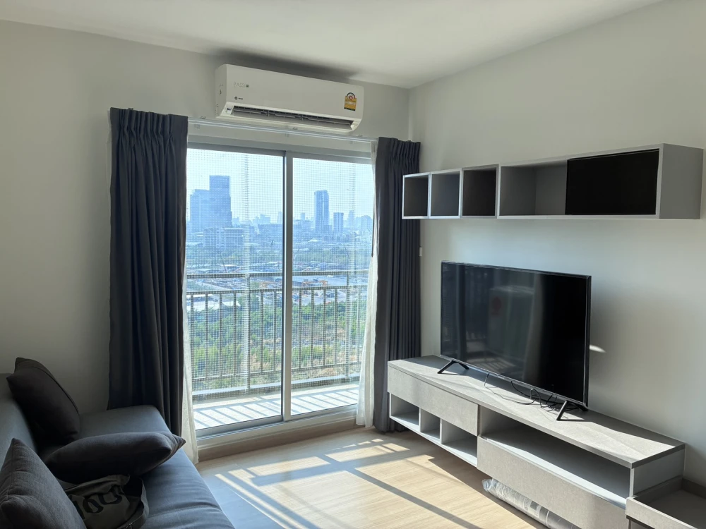 For rent: Supalai Veranda Rama 9, 16th floor, corner unit, city view, fully furnished, ready to move in. Book now!