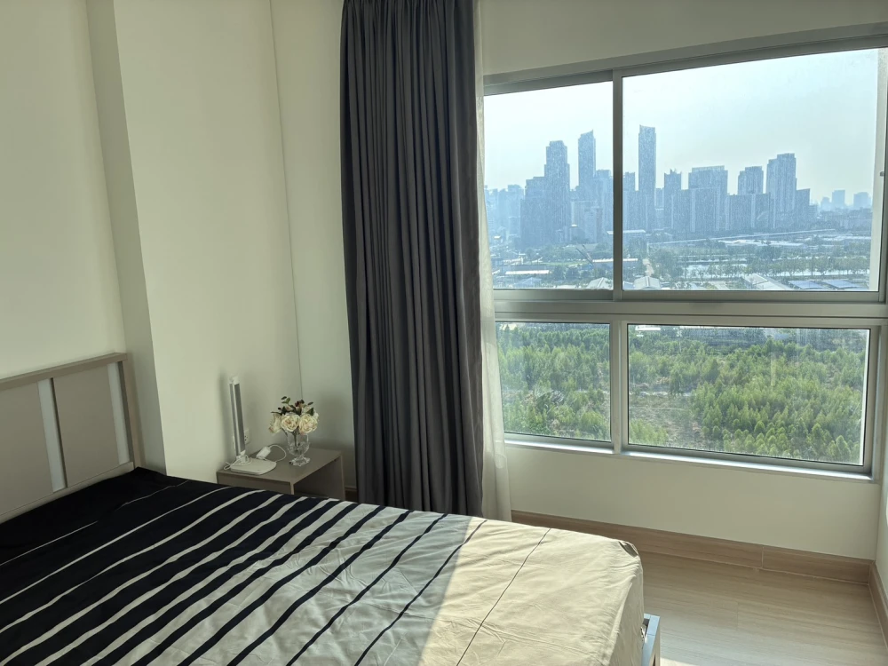 For rent: Supalai Veranda Rama 9, 16th floor, corner unit, city view, fully furnished, ready to move in. Book now!
