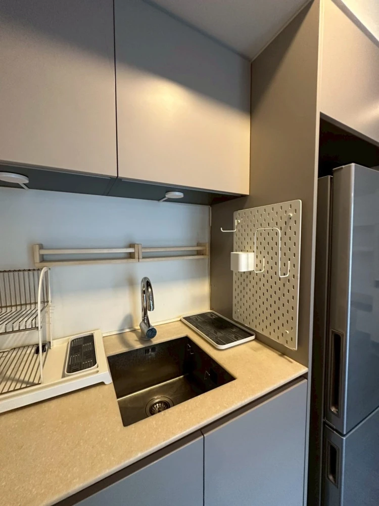 For rent: Sync Nature Siam. Spacious room with ample living space and complete amenities. High-quality built-in furniture. Book now!