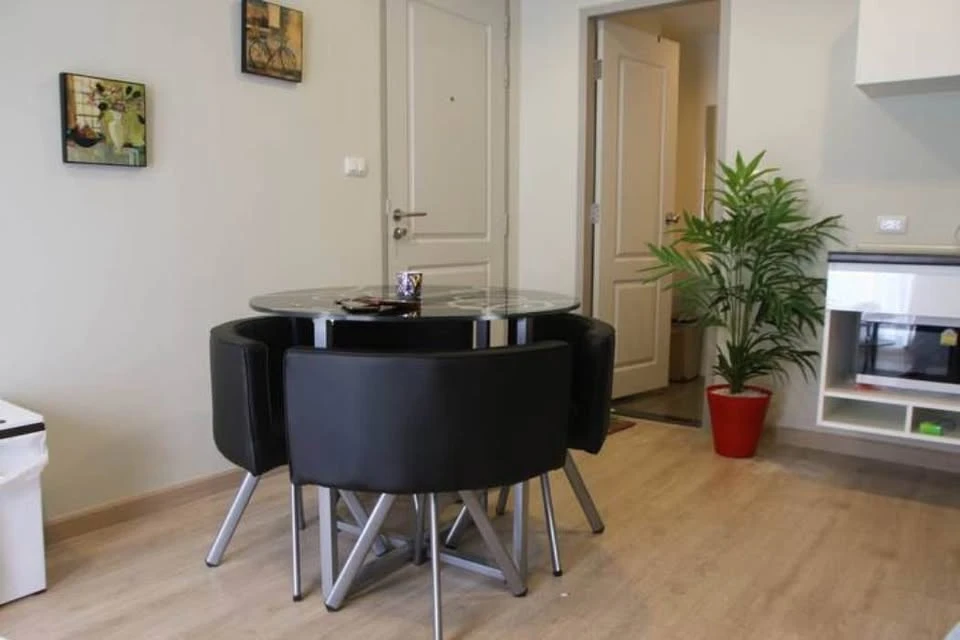 Tempo One Ramkhamhaeng-Rama 9 for rent, 2 bedrooms, 1 bathroom, spacious room, 4th floor, fully furnished, reserve now.