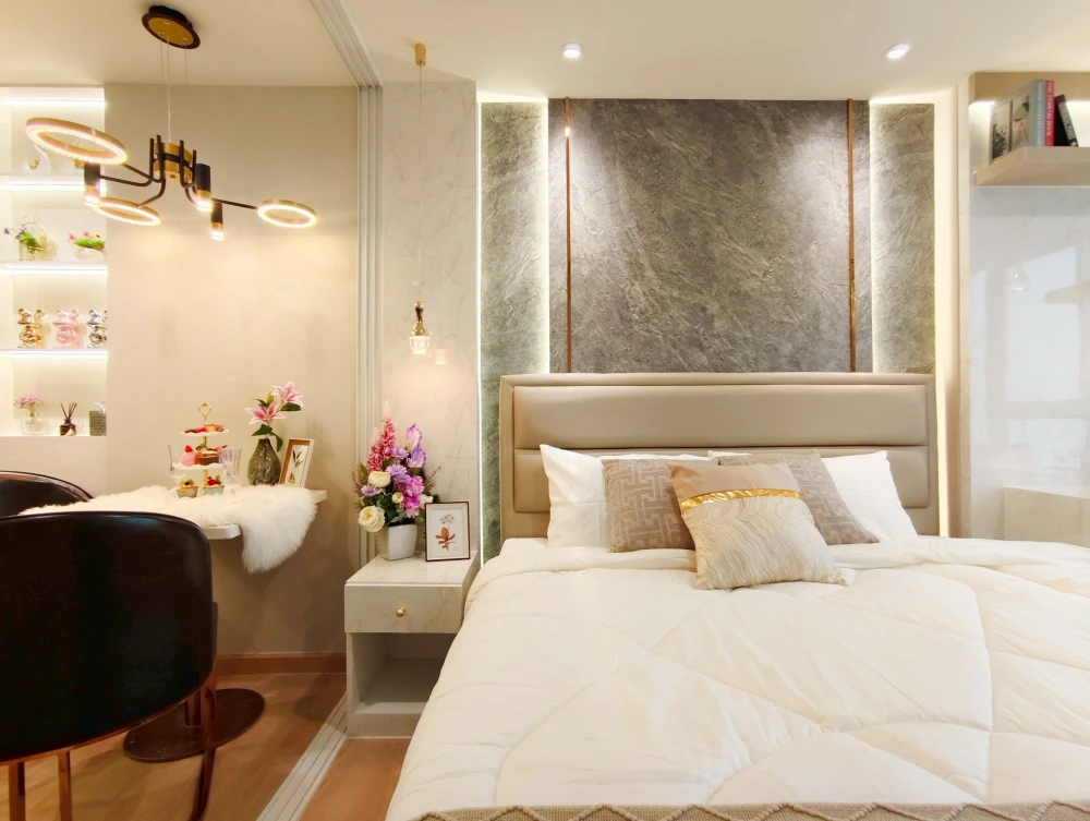 Terra residence for rent, 27th floor, garden view, luxurious built-in furniture throughout the room. Reserve now, don't miss out!