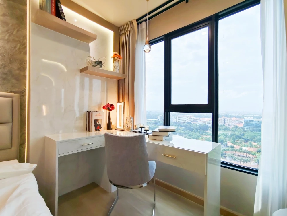 Terra residence for rent, 27th floor, garden view, luxurious built-in furniture throughout the room. Reserve now, don't miss out!
