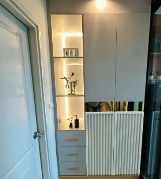 Terra Residence for rent, 28th floor, city view, beautiful room, fully furnished, nice to live in, reserve now, hurry!