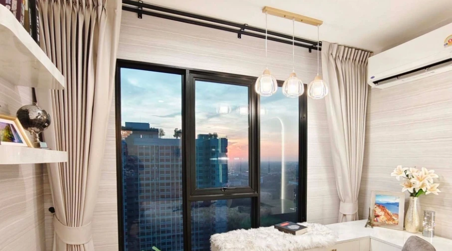 For rent: Terra residence, 32nd floor, garden view, Thammasat University and city view, City View, beautifully decorated, comfortable to live in, book