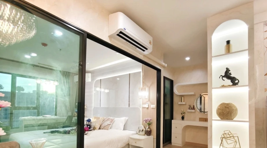 For rent: Terra residence, 32nd floor, garden view, Thammasat University and city view, City View, beautifully decorated, comfortable to live in, book