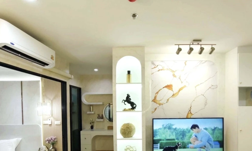 For rent: Terra residence, 32nd floor, garden view, Thammasat University and city view, City View, beautifully decorated, comfortable to live in, book