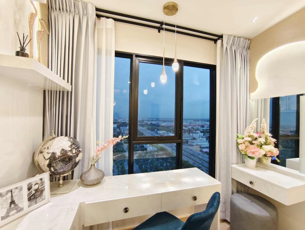 For rent: Terra Residence, beautifully decorated room, excellent built-in wall, great location, fully furnished, hurry and book now.