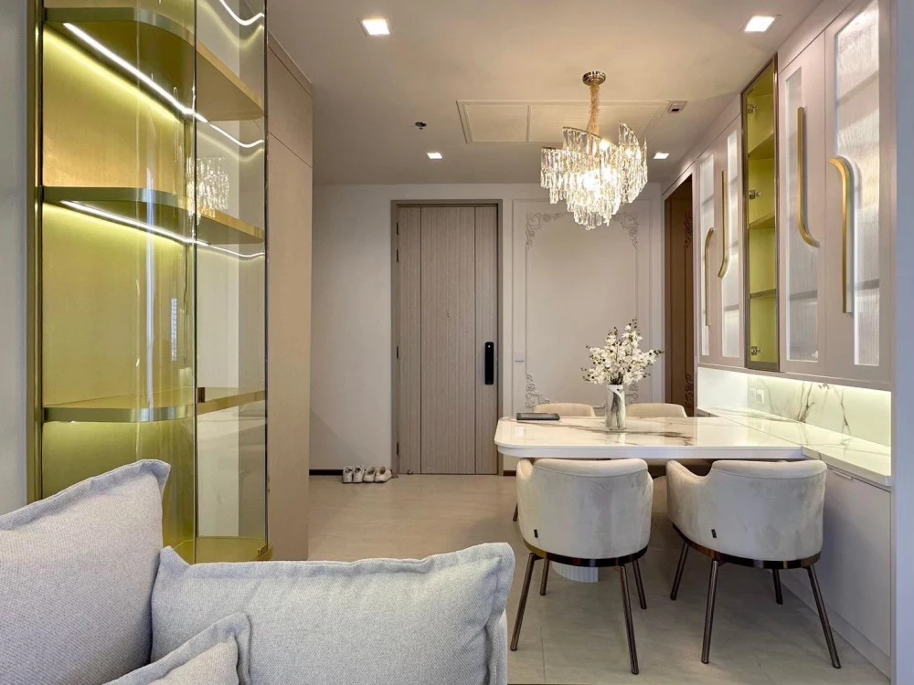 For rent: The Address Siam-Ratchathewi, 2 bedrooms, beautiful room, fully furnished, comfortable to live in, book now, urgently.