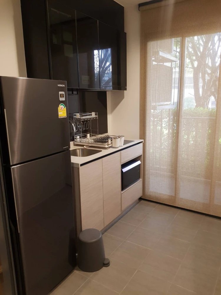 For rent THE BASE Garden-Rama 9, 6th floor, fully furnished room, ready to move in immediately, book now, don't miss out.