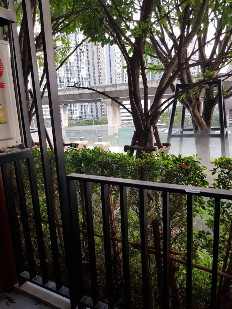 For rent THE BASE Garden-Rama 9, 6th floor, fully furnished room, ready to move in immediately, book now, don't miss out.