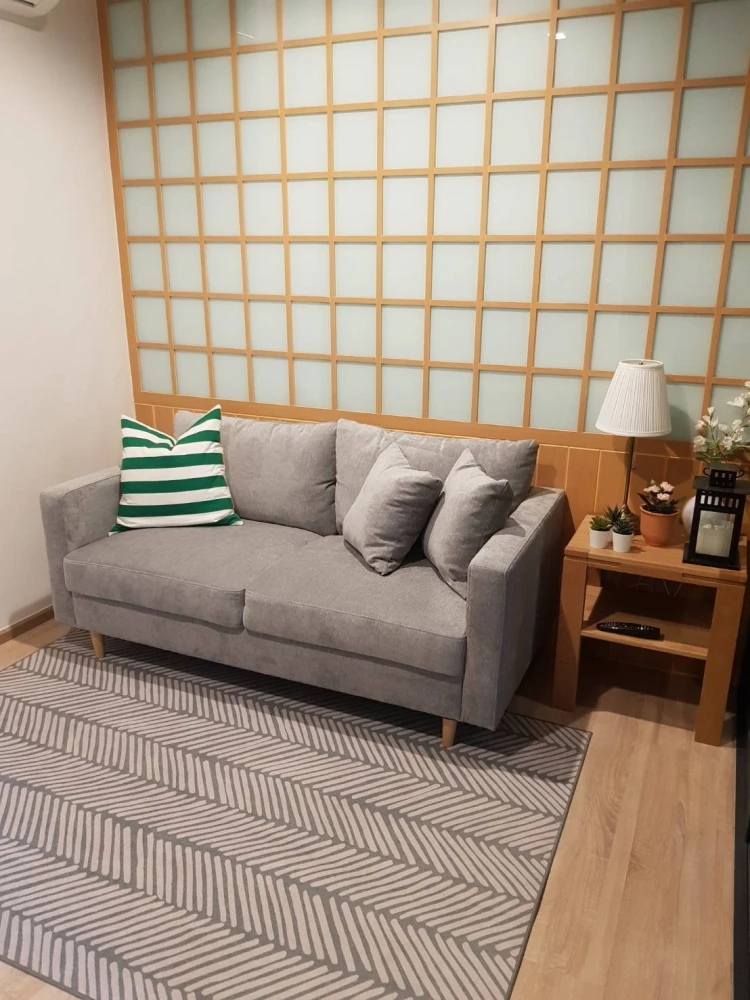 For rent THE BASE Garden-Rama 9, 6th floor, fully furnished room, ready to move in immediately, book now, don't miss out.