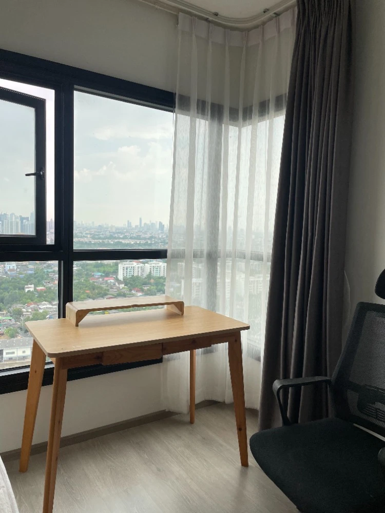 For rent: THE BASE Phetkasem, 25th floor, city and river views, fully furnished, ready to move in. Book now!