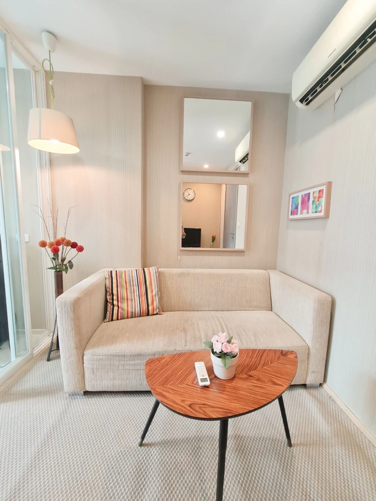 For rent: The Base Rama 9–Ramkhamhaeng, fully furnished, ready to move in, complete with amenities, good price, come and reserve now.