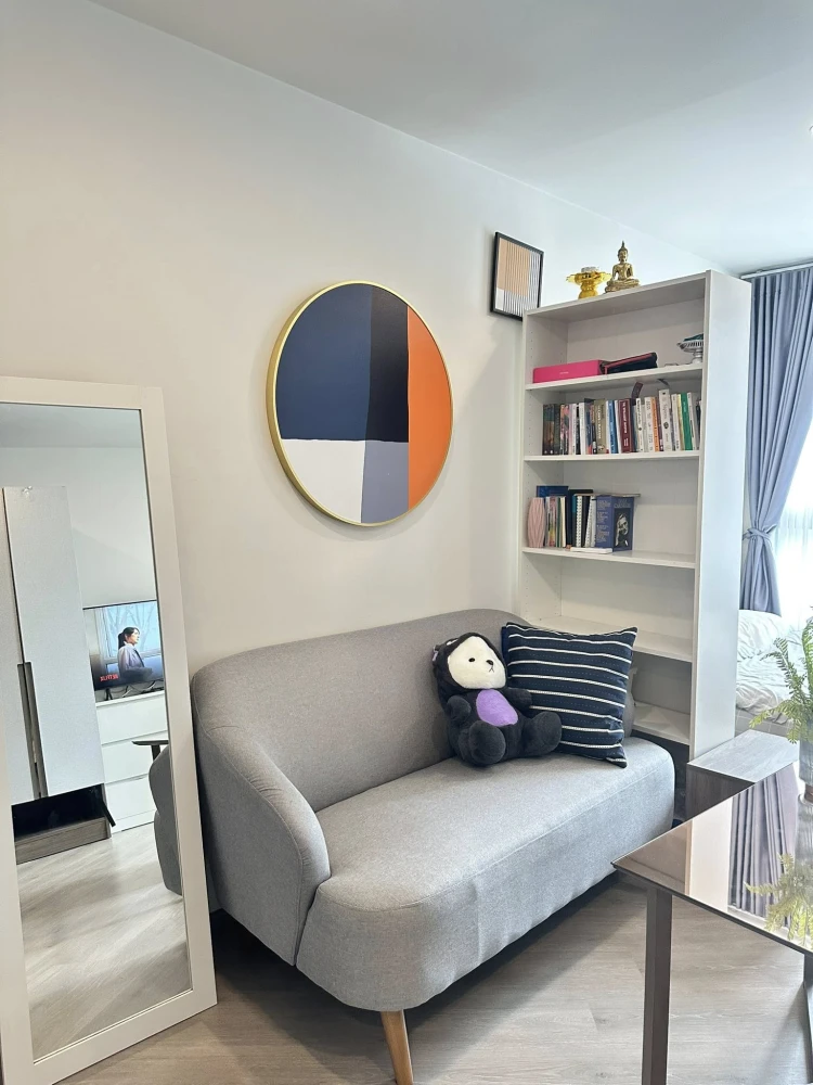 For rent: The Base Saphanmai, 10th floor, Building B. Great view, comfortable living, fully furnished. Just bring your suitcase and move in!