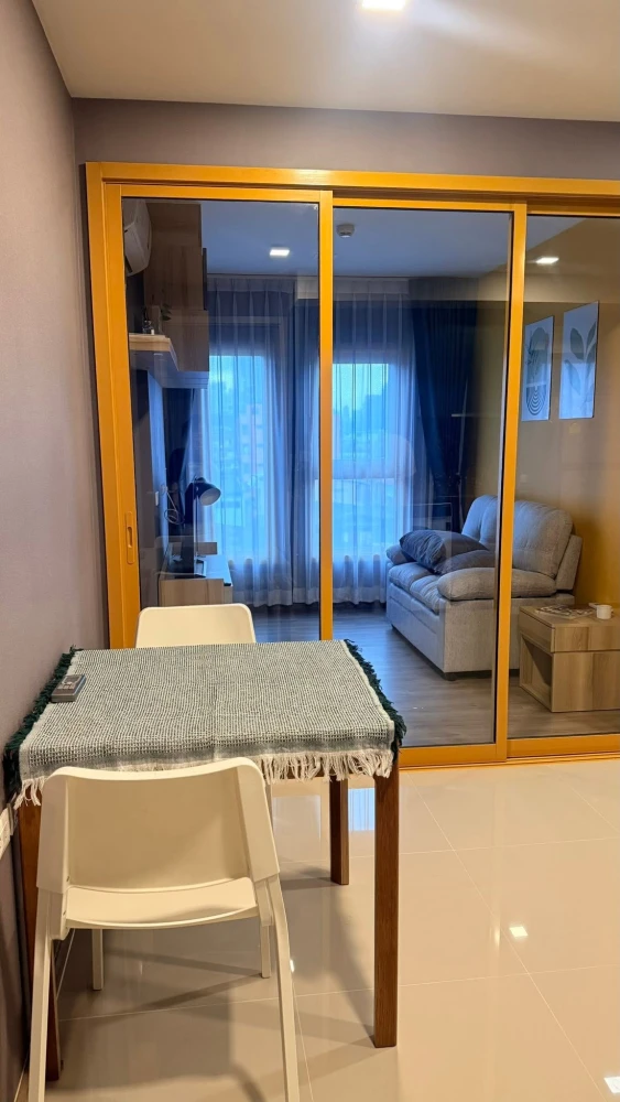 For rent: The Base Sukhumvit 50, 1 Bedroom Plus unit. Fully furnished & equipped with appliances. Just bring your suitcase and move in!