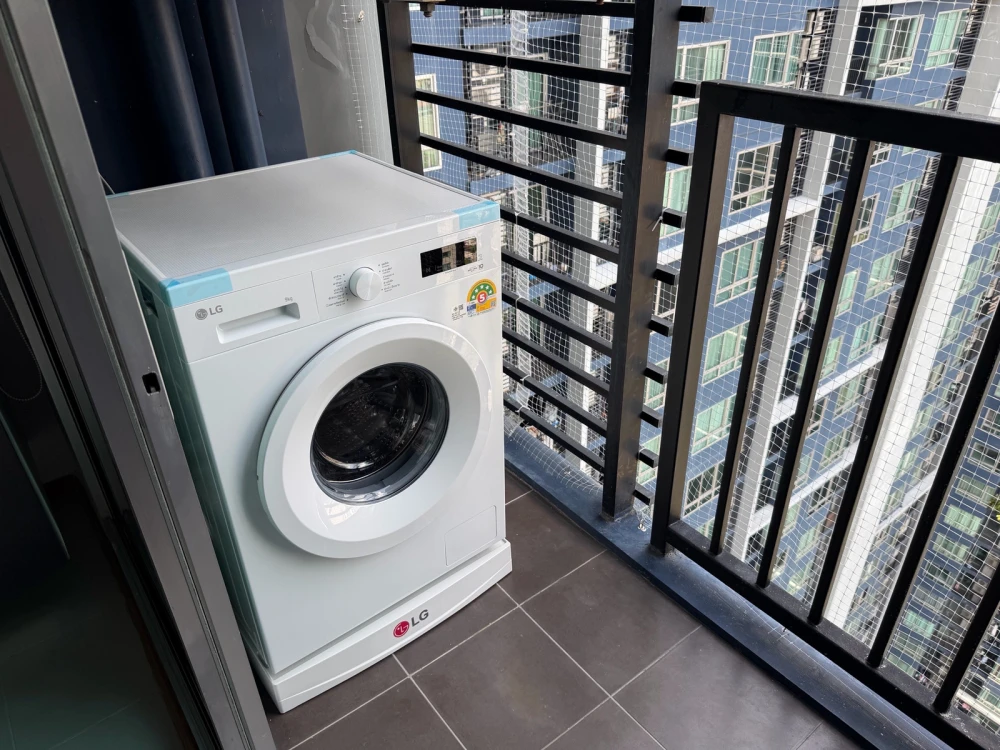 For rent: The Base Sukhumvit 77, 28th floor, fully furnished unit. Ready to move in immediately. Book now!