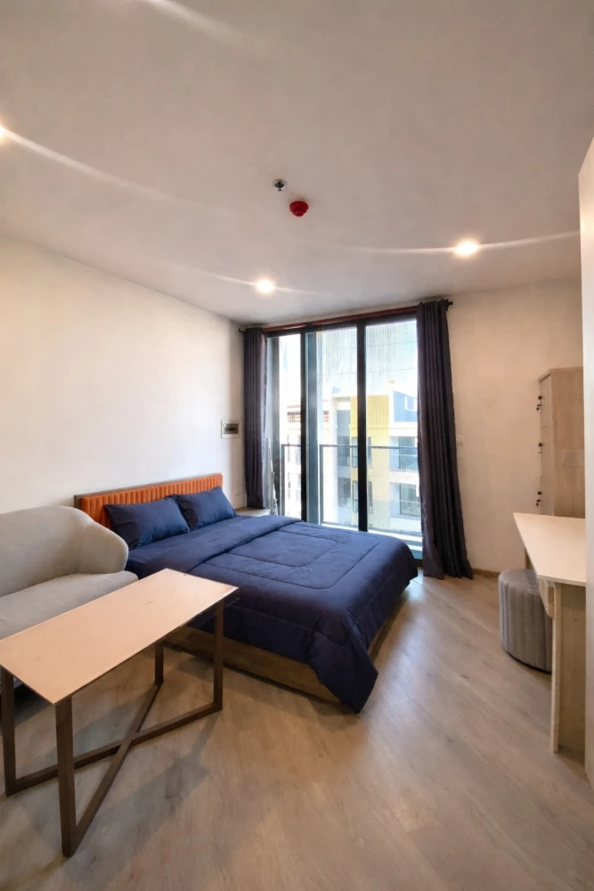 For rent: The Base Saphan Mai, "North-facing" unit (facing the military housing), unobstructed view, not too hot from the sun, excellent ventilation,