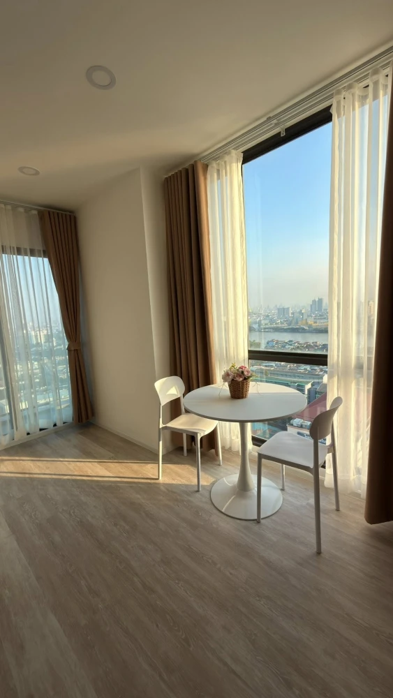 ให้เช่า The CLEV Riverline Chaophraya - Wongsawan ห้องชั้นสูง เฟอร์พร้อม จองเลย