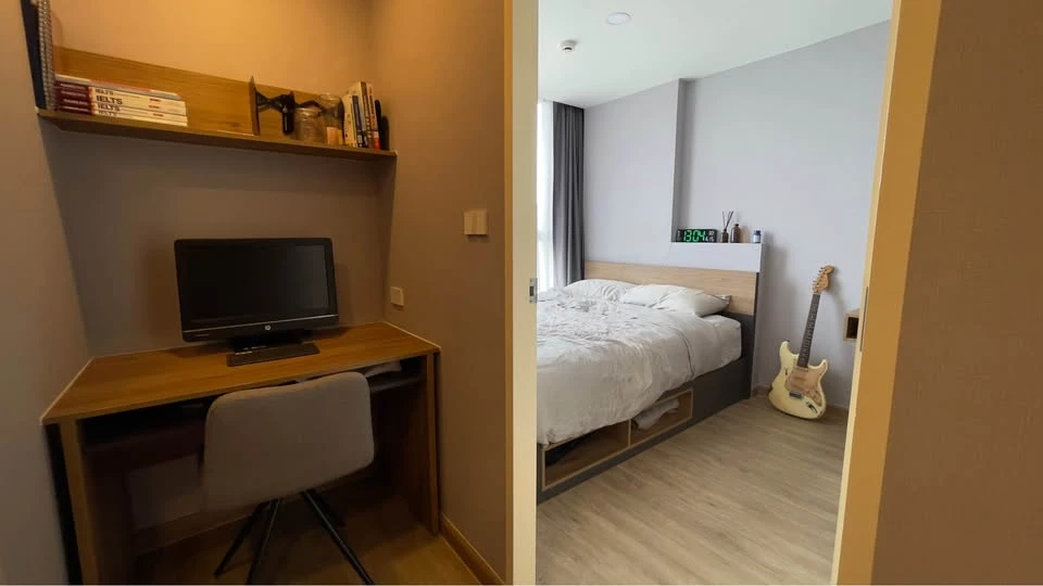 For rent: The Coopers Sukhumvit 64, 1 bedroom, 7th floor, harbor view, fully furnished and appliances, ready to move in