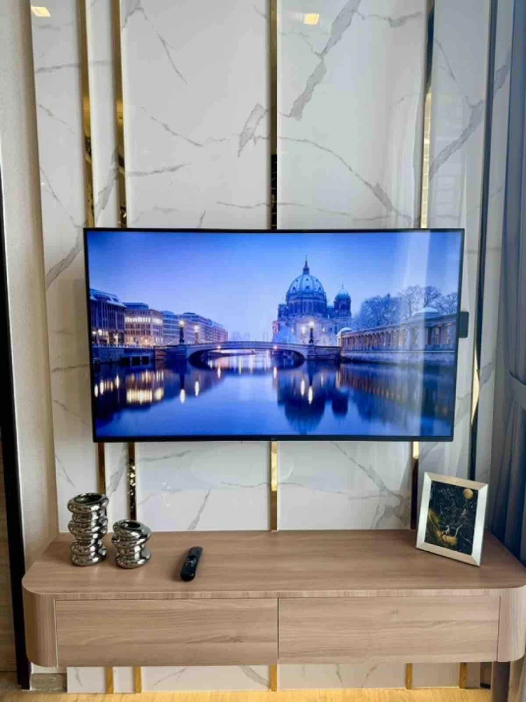 For rent: The Crest park residences, high floor, view of Chatuchak Park, 3-meter ceiling, built-in, everything complete, just bring your bag and move