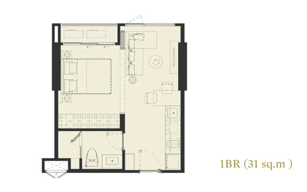 For Rent: The Crest Park Residences. Located on a very high floor with a spectacular view and fully fitted with premium built-in furniture. Book now b