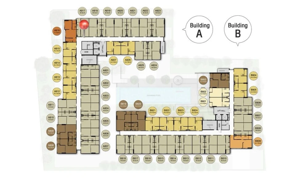 For rent: The Cube Loft Srinakarin-Theparak, 1 bedroom, 1 bathroom, fully furnished, reserve now!