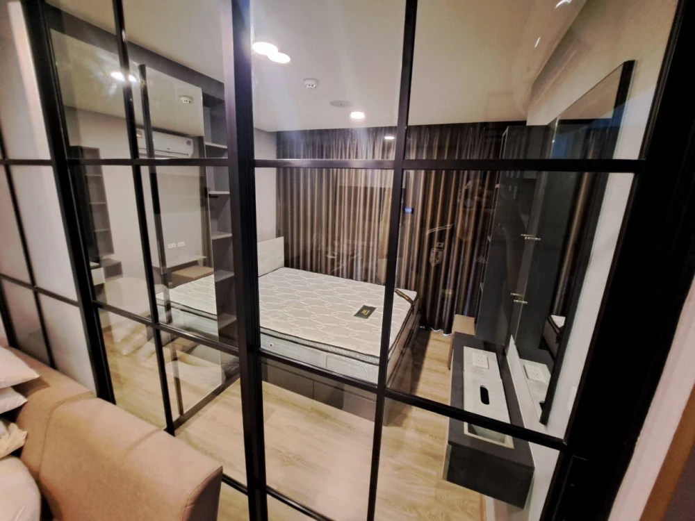 For rent: The Cube Loft Ladprao 107, 5th floor unit, next to the fire escape, fully furnished. Grab it now!
