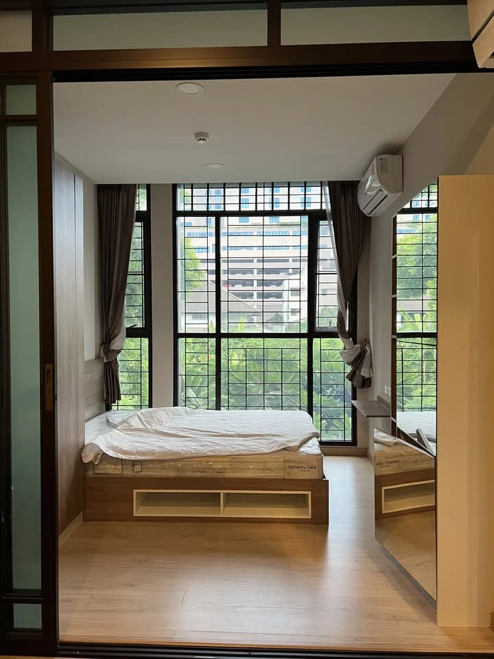 For sale or rent: The Cube North Chaengwattana 12, swimming pool view, great atmosphere, fully functional decoration, don't miss it.