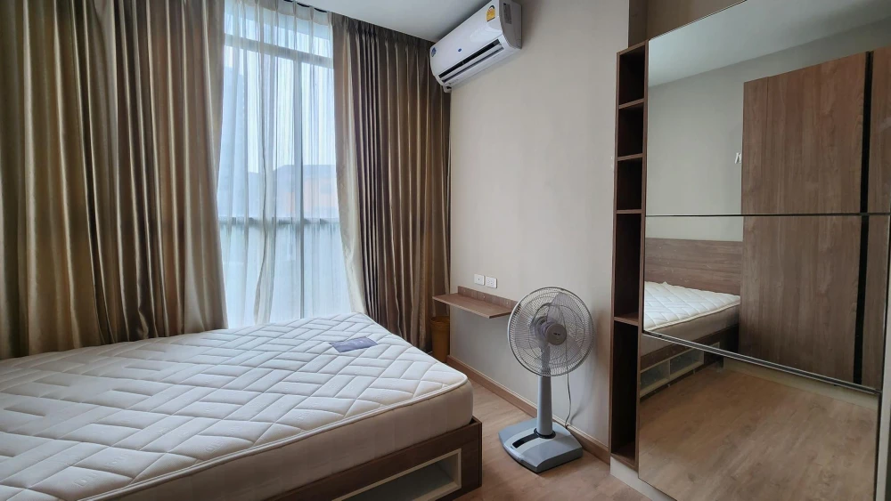 For rent THE CUBE NORTH Chaengwattana 12, swimming pool view, clearly separated rooms. You will regret it if you miss it.