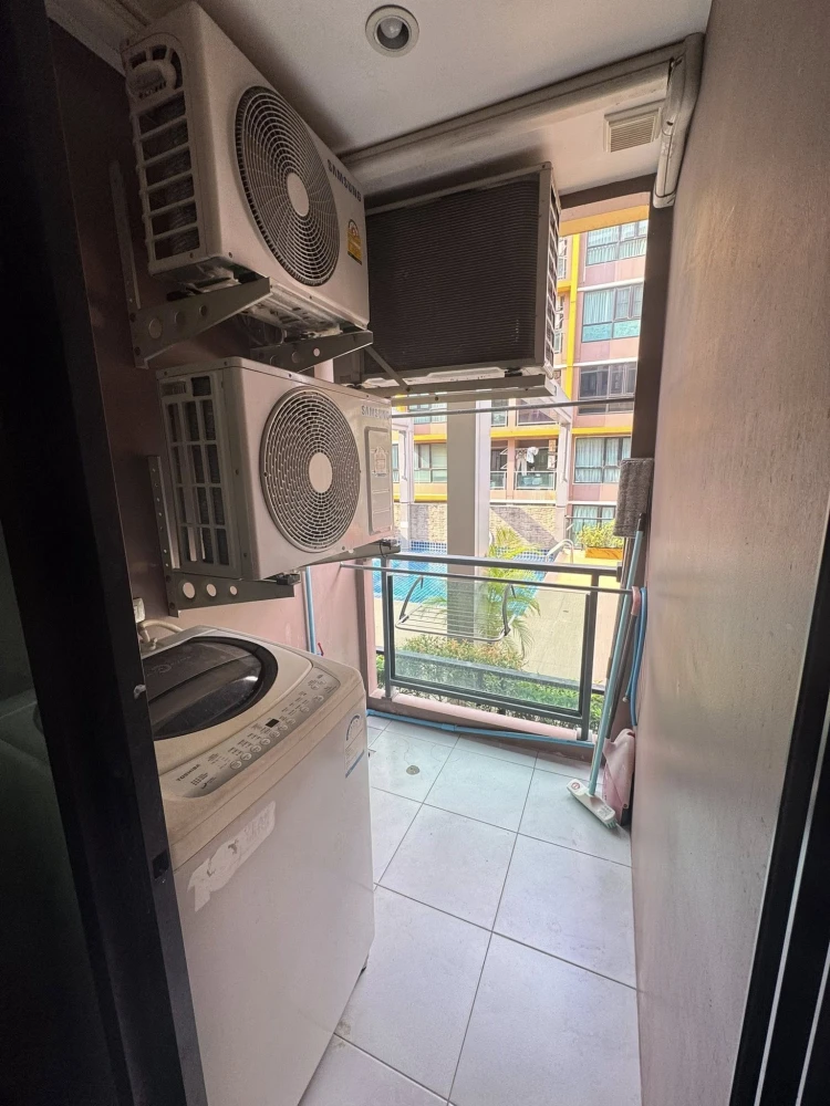For rent: The Cube Plus Chaengwattana, 2 bedrooms, 1 bathroom, 3rd floor (not high), affordable price. Book now, don't miss out!