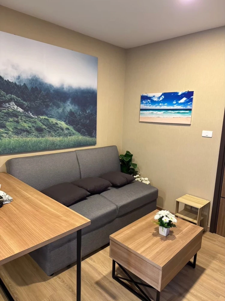For rent: The Cube South Chaengwattana 15/1. Nice room, fully furnished + appliances included. Book now!