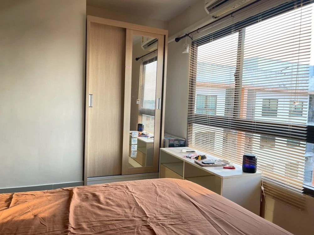 For rent: The Diamond Nawa Nakhon-Taladthai, 8th floor, fully furnished, very comfortable. Book now!