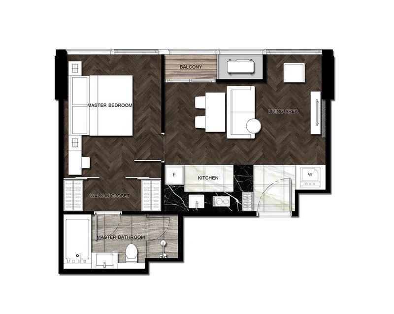 For rent: The Esse Sukhumvit 36, spacious room, comfortable, fully furnished, nice to live in, reserve now!