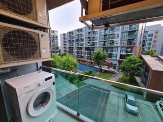 For rent: The Excel Hideaway Sukhumvit 50, 4th floor, corner room, fully furnished, nice to live in, reserve now!