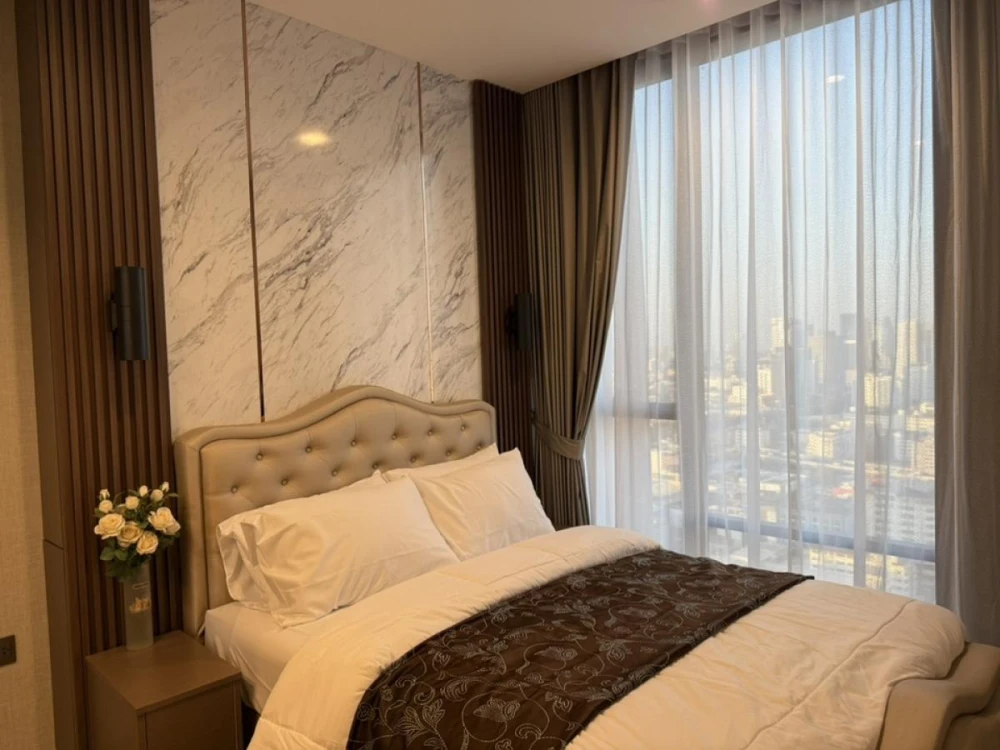 For rent: The Extro Phayathai-Rangnam, 23rd floor, fully furnished, ready to move in, reserve now, hurry!