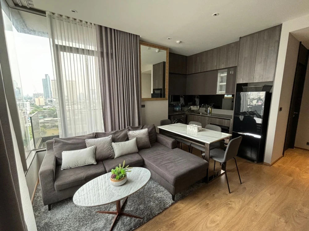 For rent: The FINE Bangkok Thonglor-Ekamai, 2 bedrooms, fully furnished, ready to move in, book now, urgently.