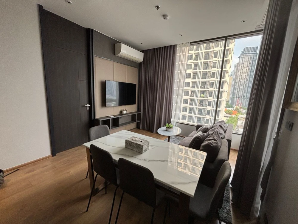 For rent: The FINE Bangkok Thonglor-Ekamai, 2 bedrooms, fully furnished, ready to move in, book now, urgently.