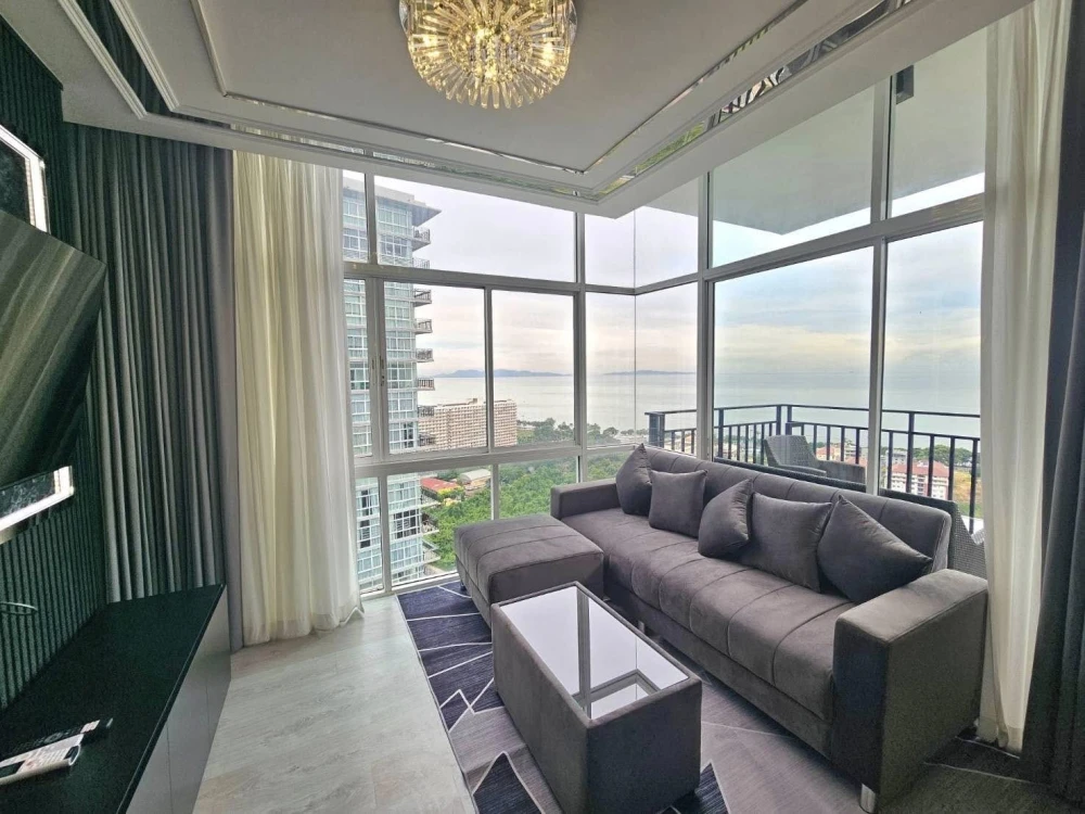 For rent The Grand Jomtien Pattaya, a nice room, well-built-in, complete facilities, good like this, hurry and book now++