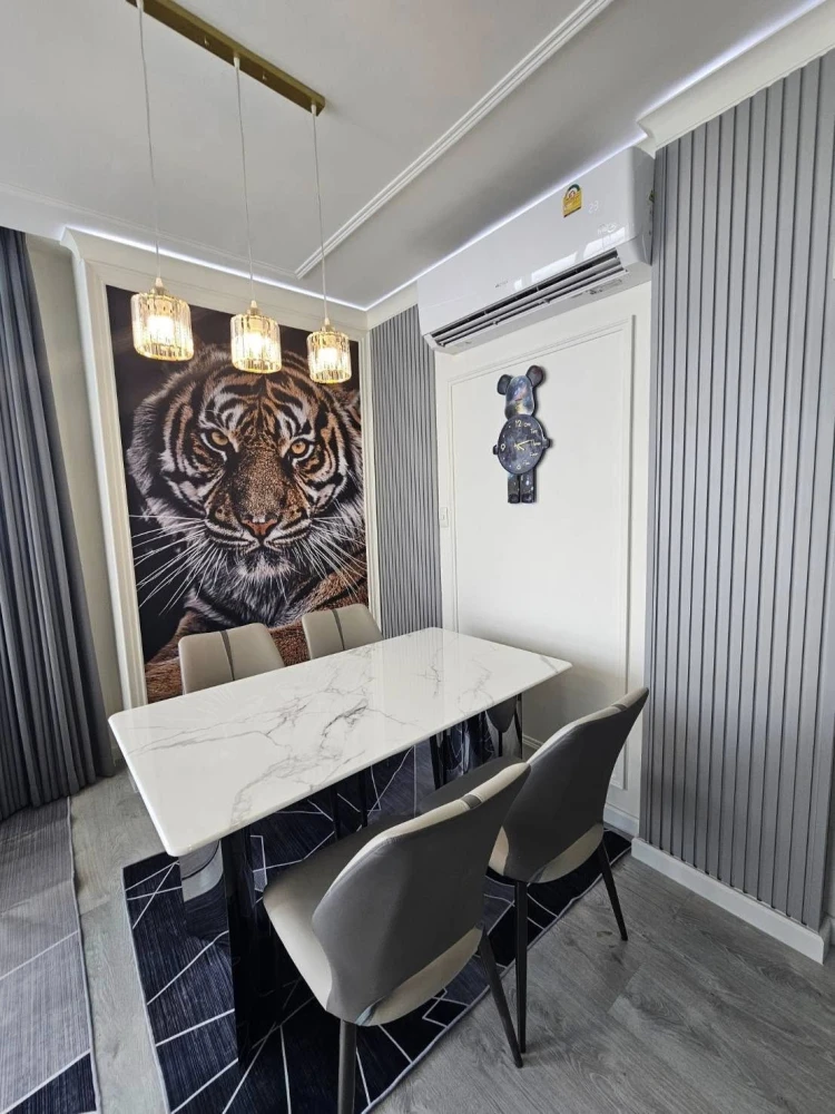 For rent The Grand Jomtien Pattaya, a nice room, well-built-in, complete facilities, good like this, hurry and book now++